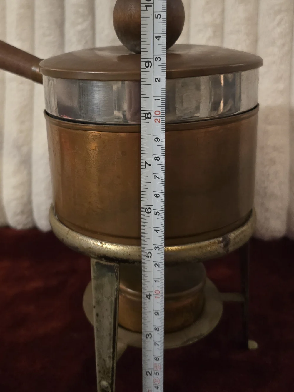 Vintage MCM Ernest Sohn for Orenson Copper Double Boiler Chafing Dish Set